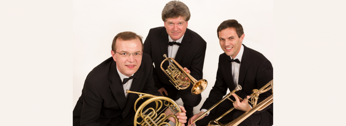 Andreas Poindl, Peter Hofmann und Freddy Staudigl mit Wiener Horn, Trompete und Posaune